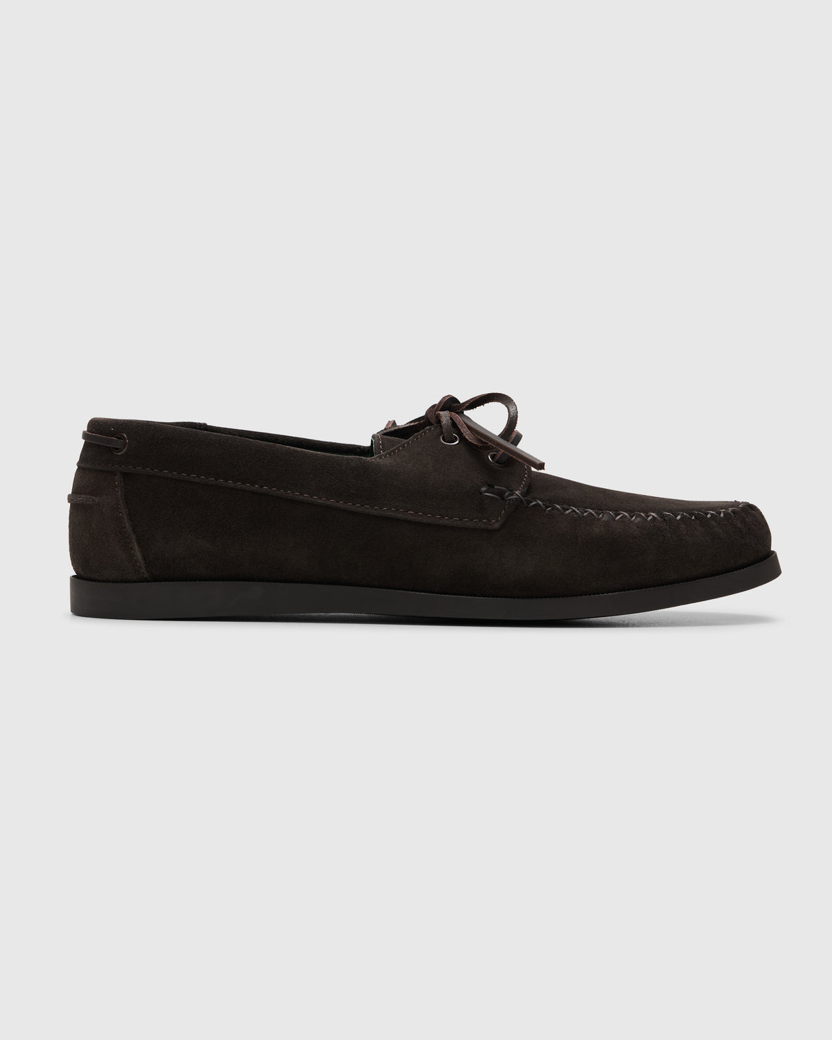 Vinny's Boatman Deck Shoe in Dark Brown Homme Essentials 