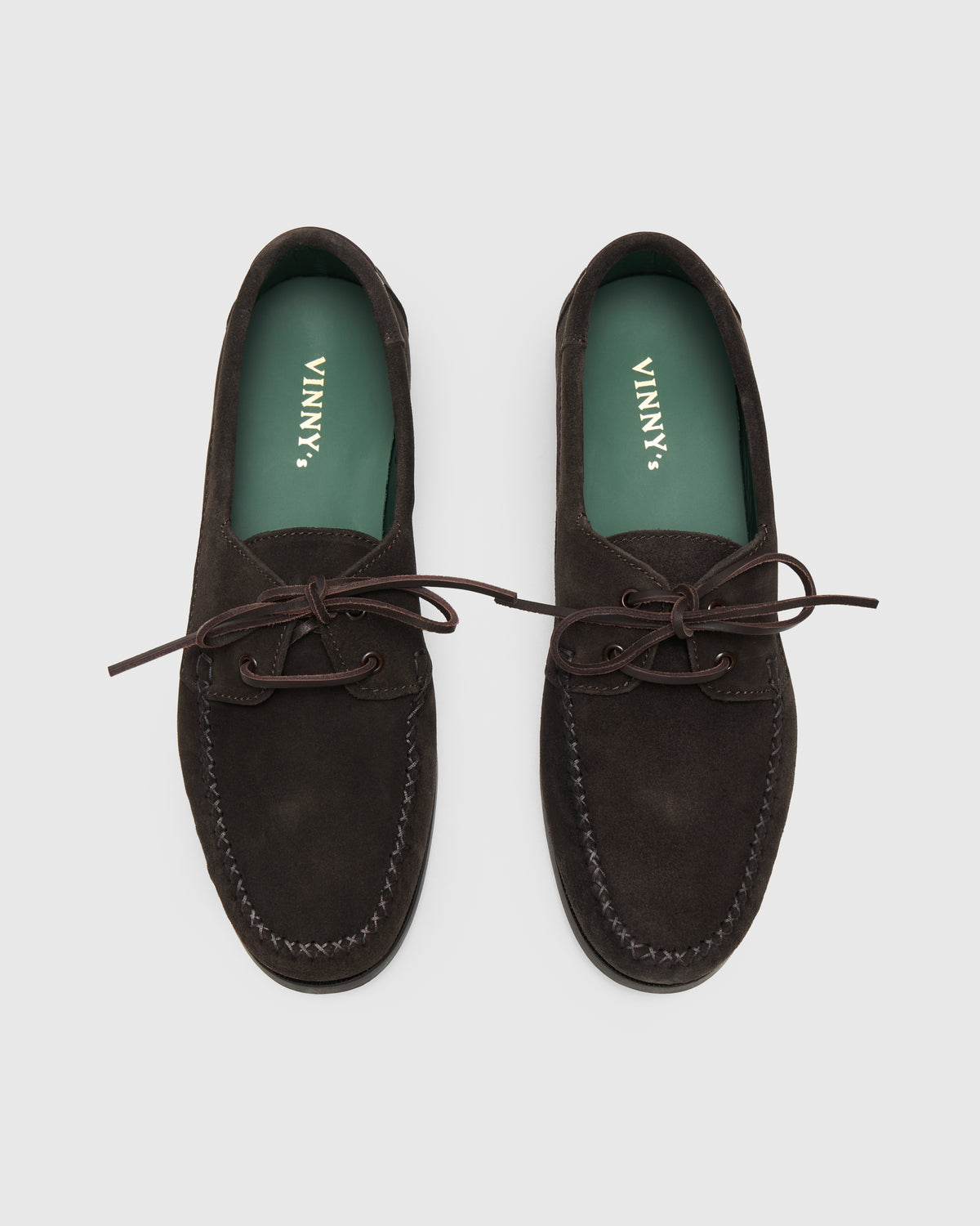 Vinny's Boatman Deck Shoe in Dark Brown Homme Essentials 