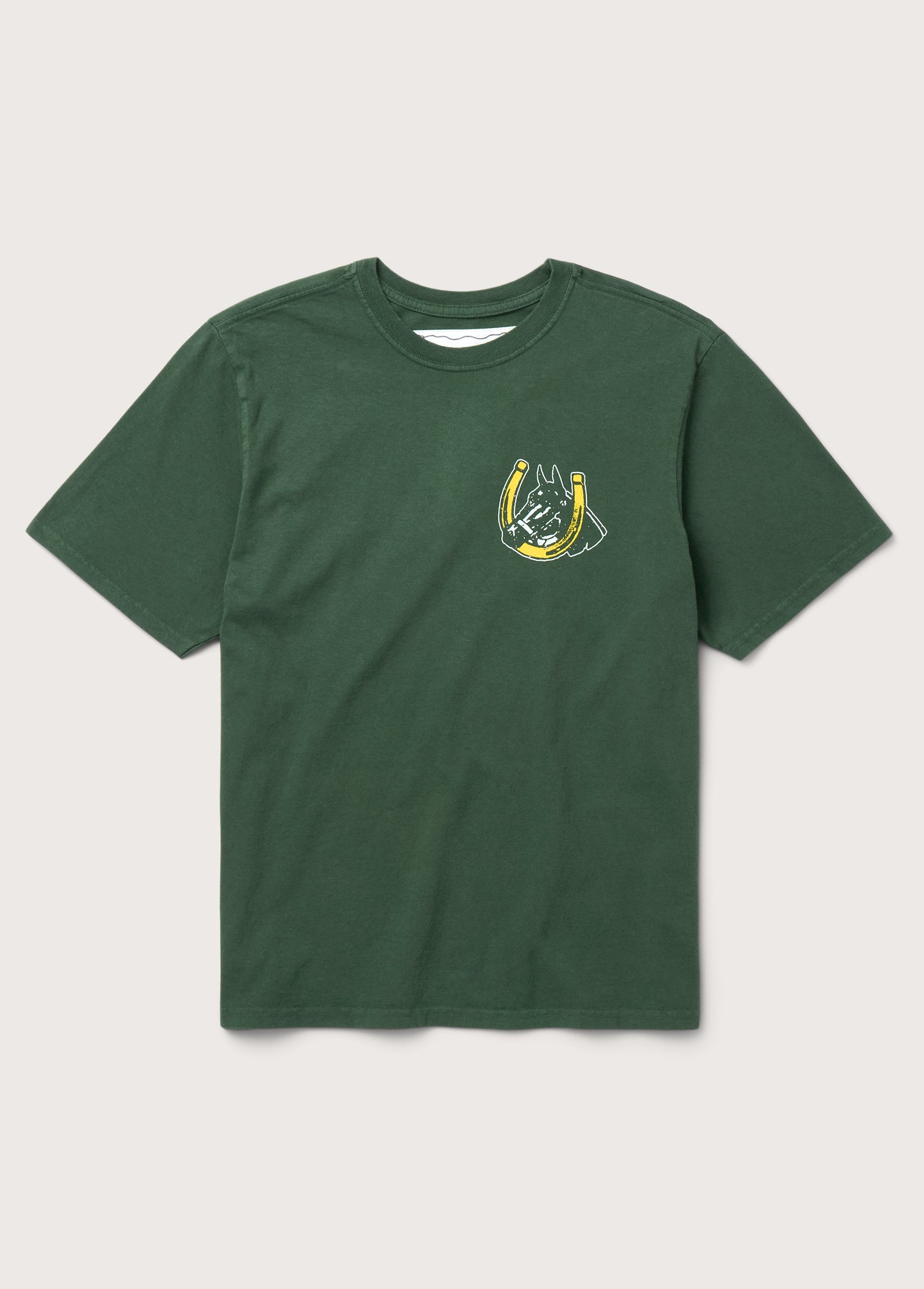 Valley Riders T-Shirt in Sun Faded Washed Forest Green