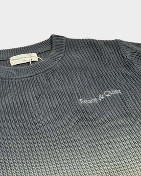 Wordmark Knit Sweater in Slate