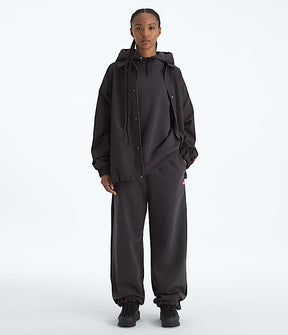 Women's TNF Red Box Sweatpants in Obsidian