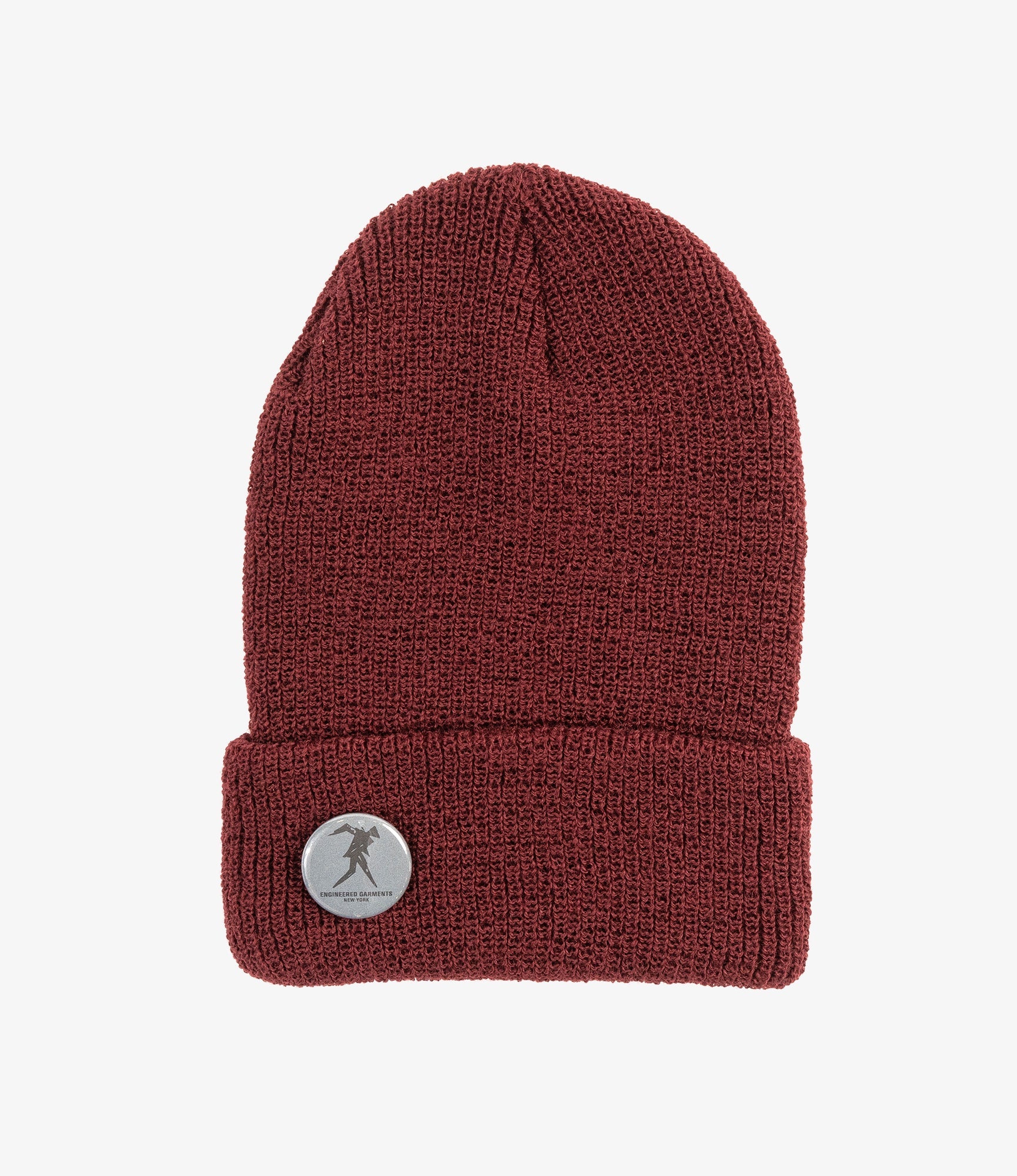 Wool Watch Cap in Burgundy