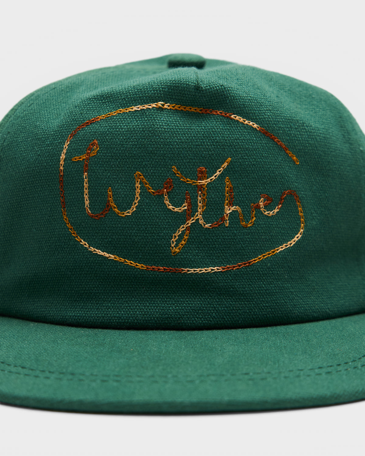 Wythe Chainstitch Ranch Hat in Green Homme Essentials