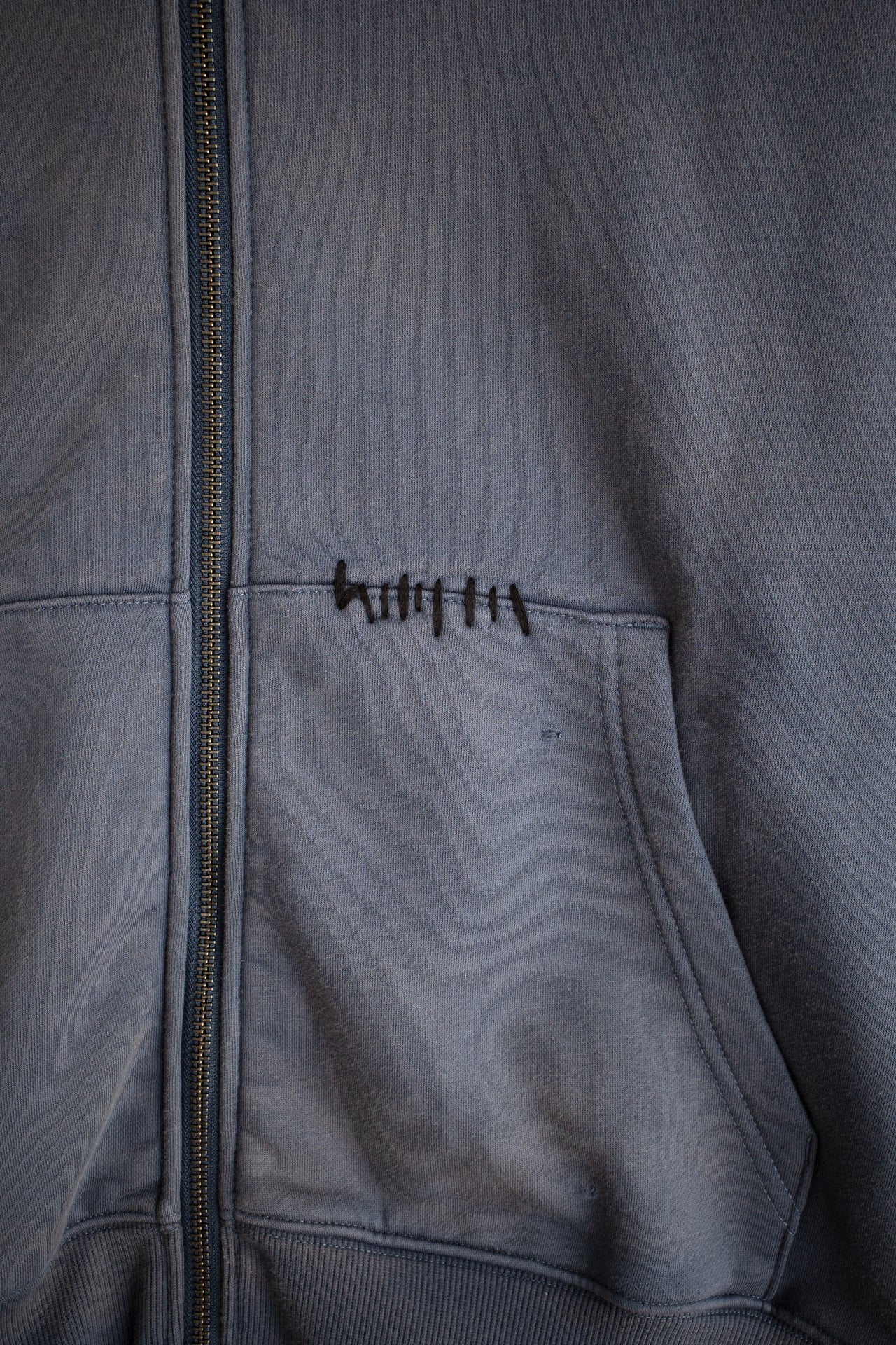 Repaired Hoodie in Grey