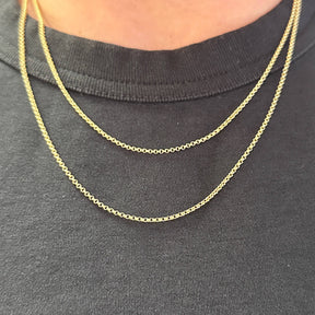18k Gold Filled 1.5mm Rolo Chain