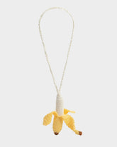 Banana Yellow Crochet Bag Charm