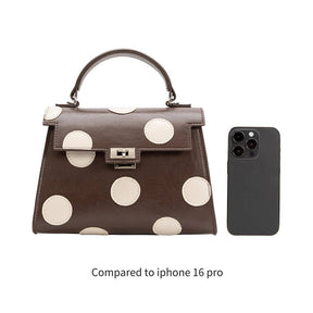 Maisel Recycled Polka Dot Bag in Chocolate