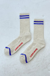Extended Boyfriend Socks in Ice