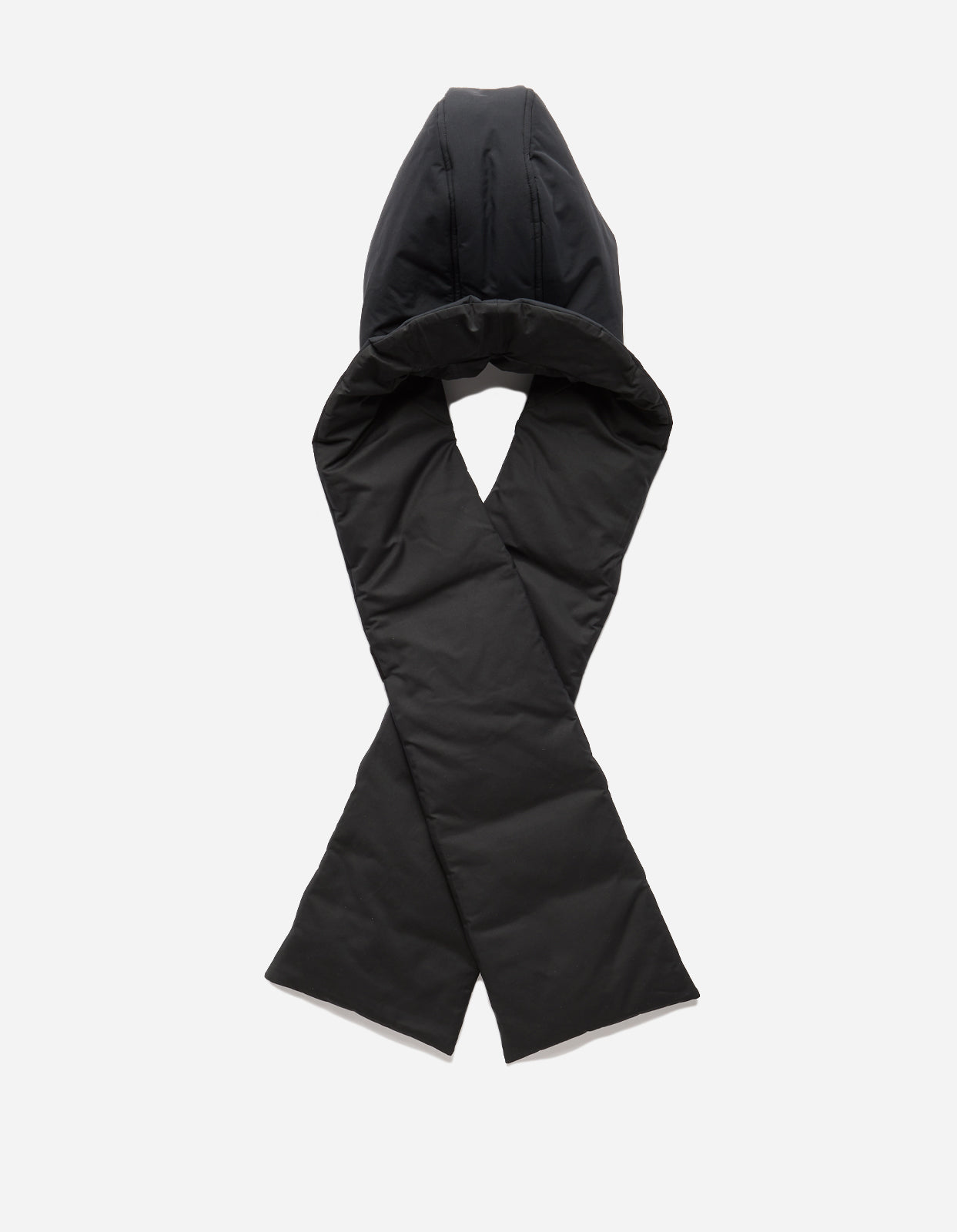 Primaloft Padded Hooded Scarf in Black