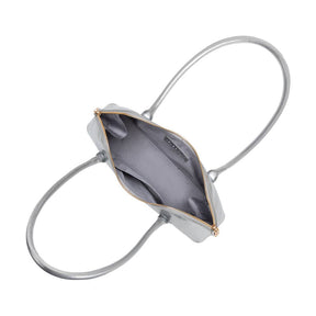 Dakota Silver Recycled Vegan Leather Shoulder Bag