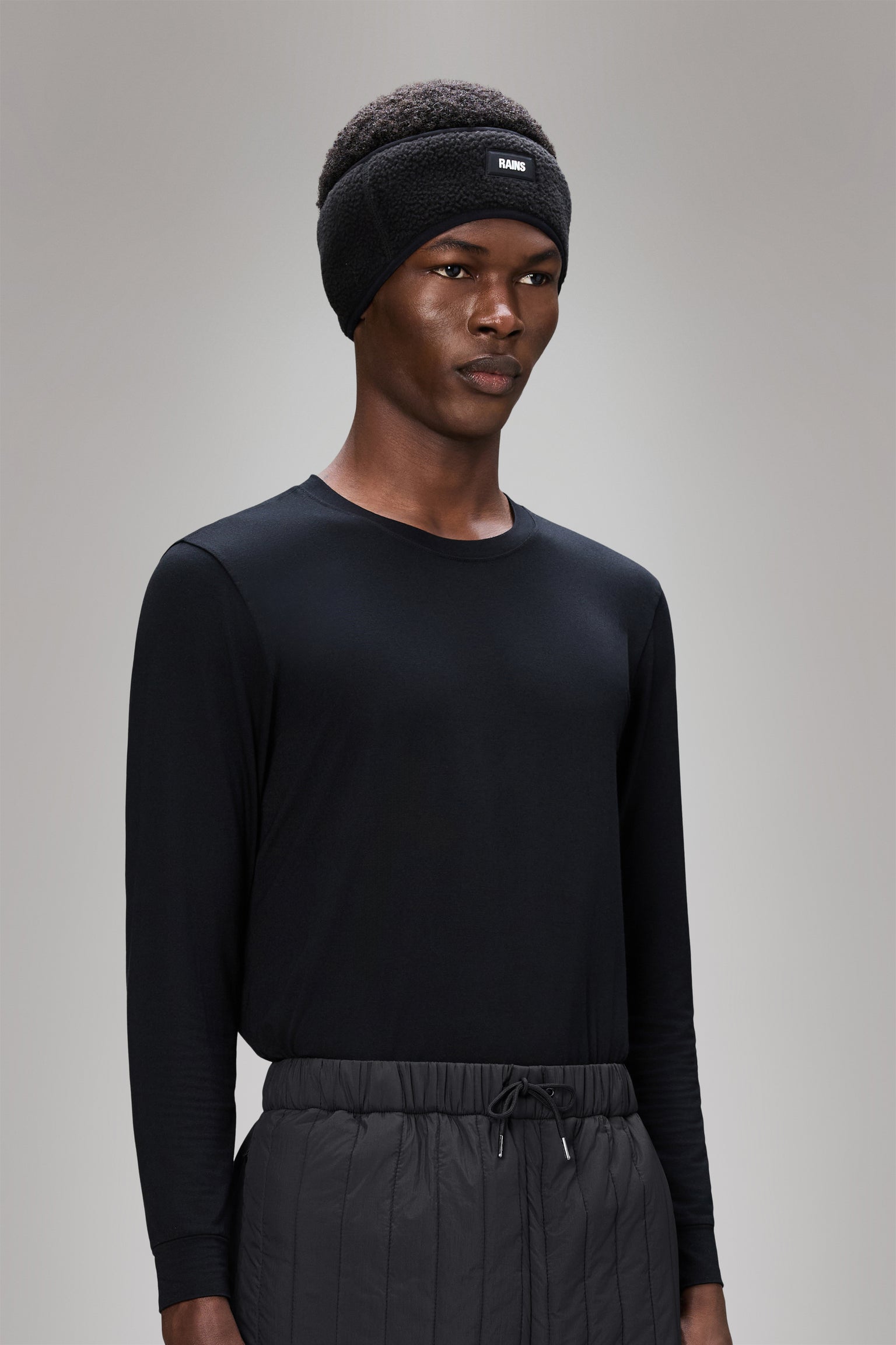 Fleece Headband in Black