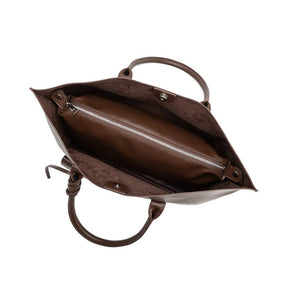 Astrid Espresso Recycled Vegan Leather Tote Bag