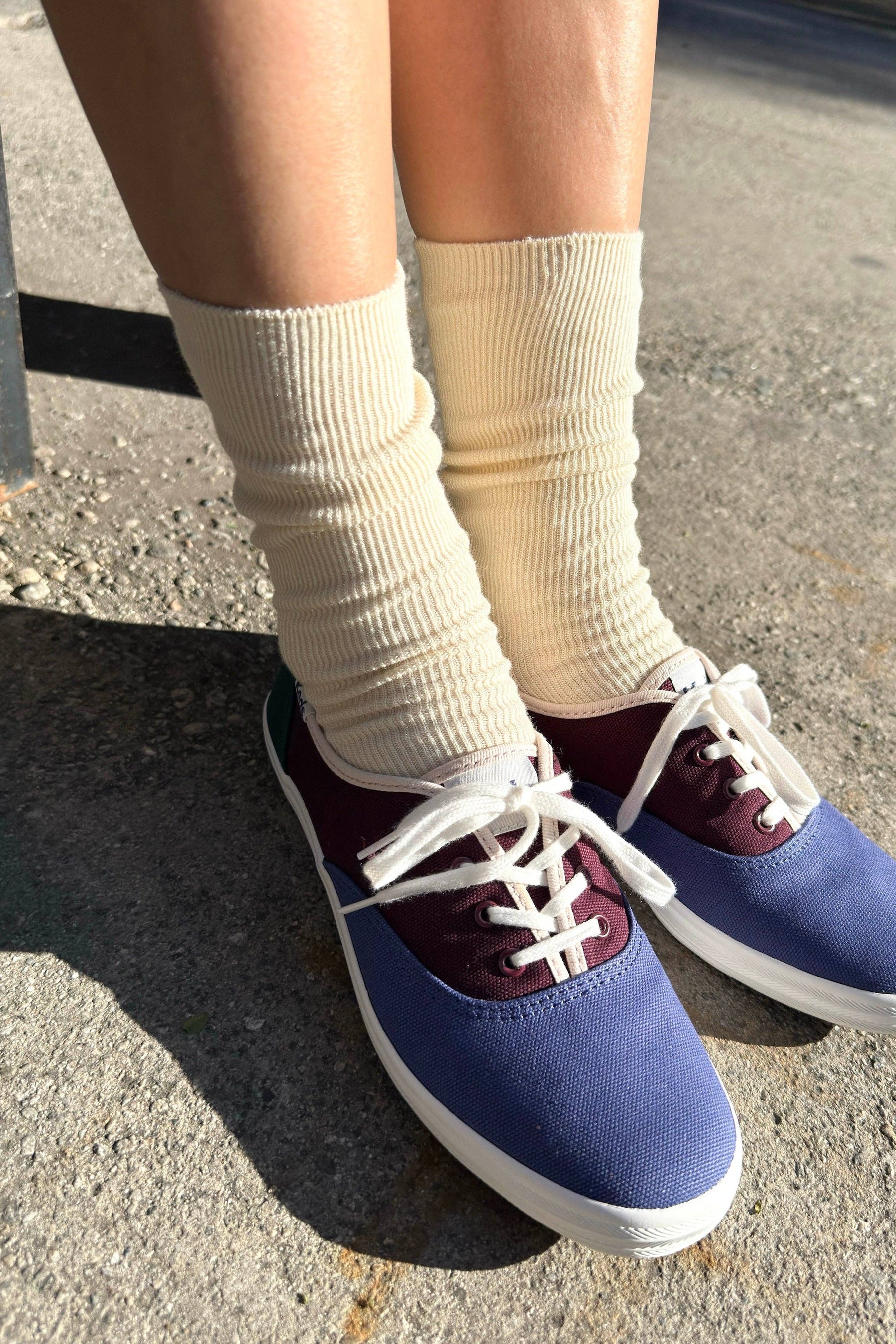 Trouser Socks in Pearl