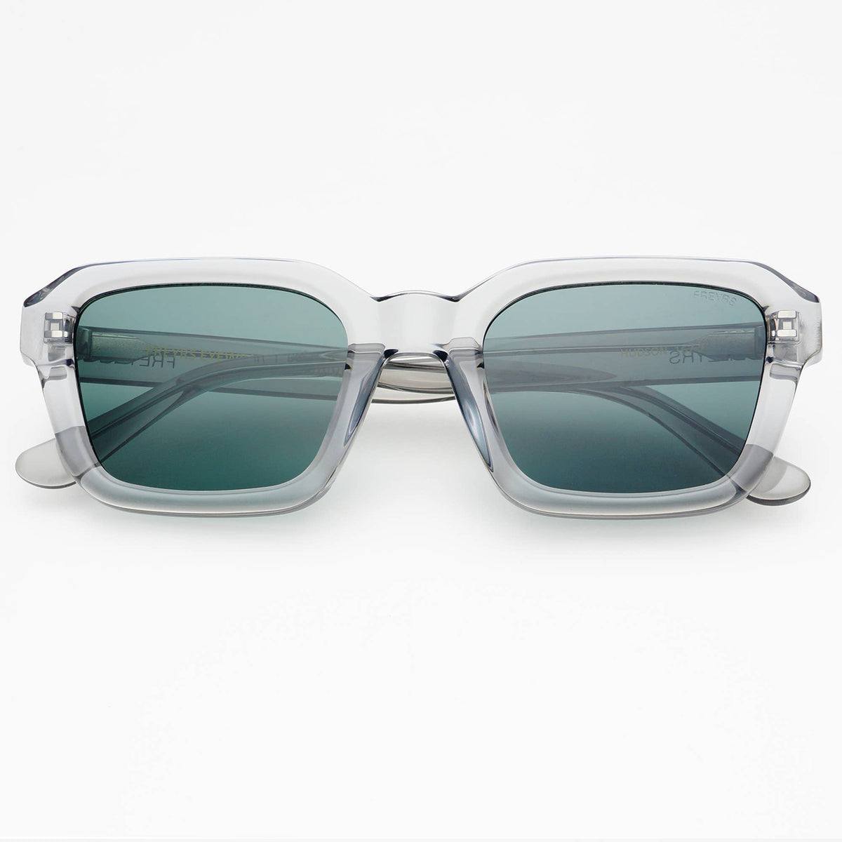 Hudson Acetate Rectangular Sunglasses in Gray