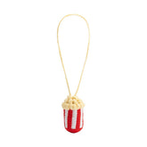 Popcorn Yellow Crochet Bag Charm