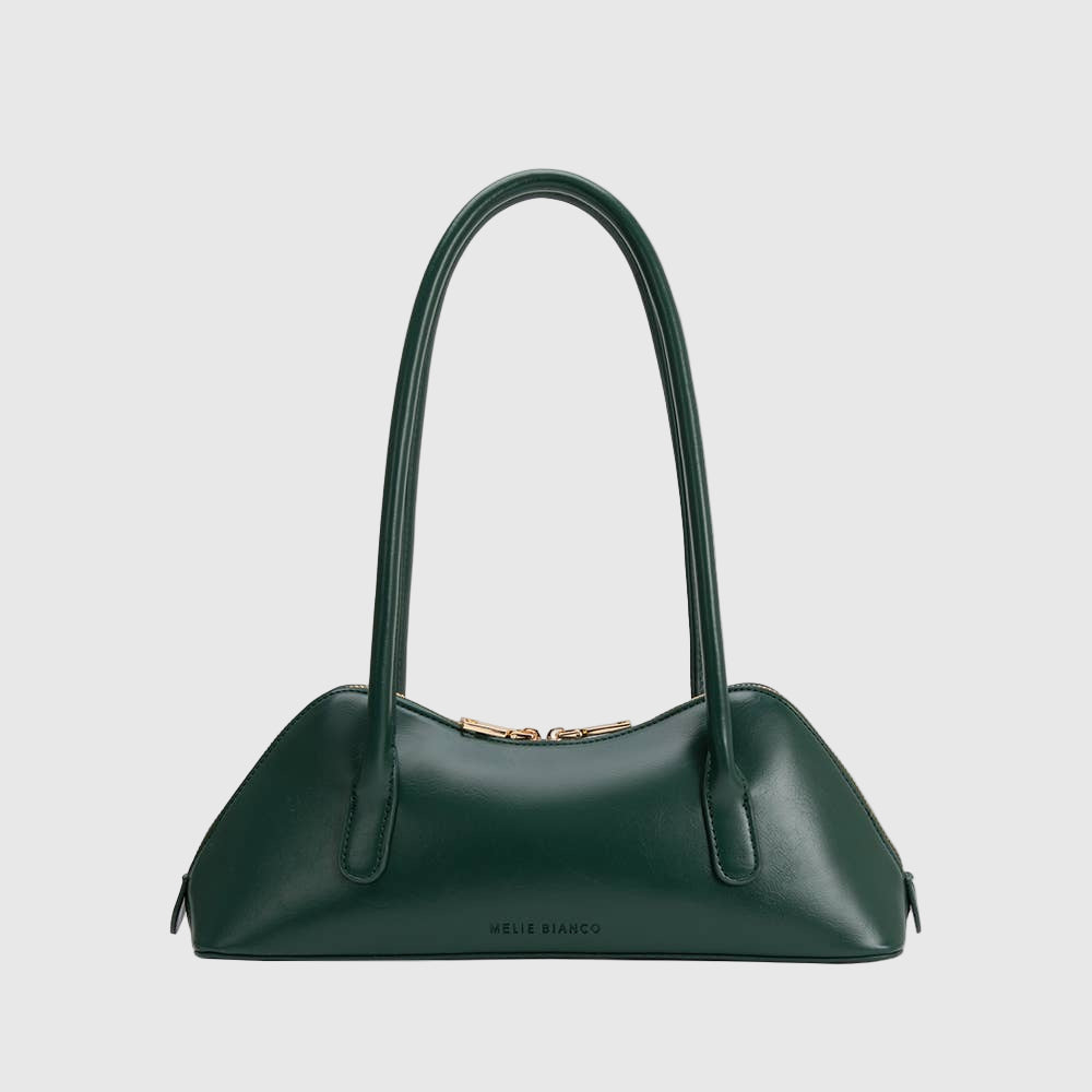 Dakota Recycled Vegan Leather Shoulder Bag in Green