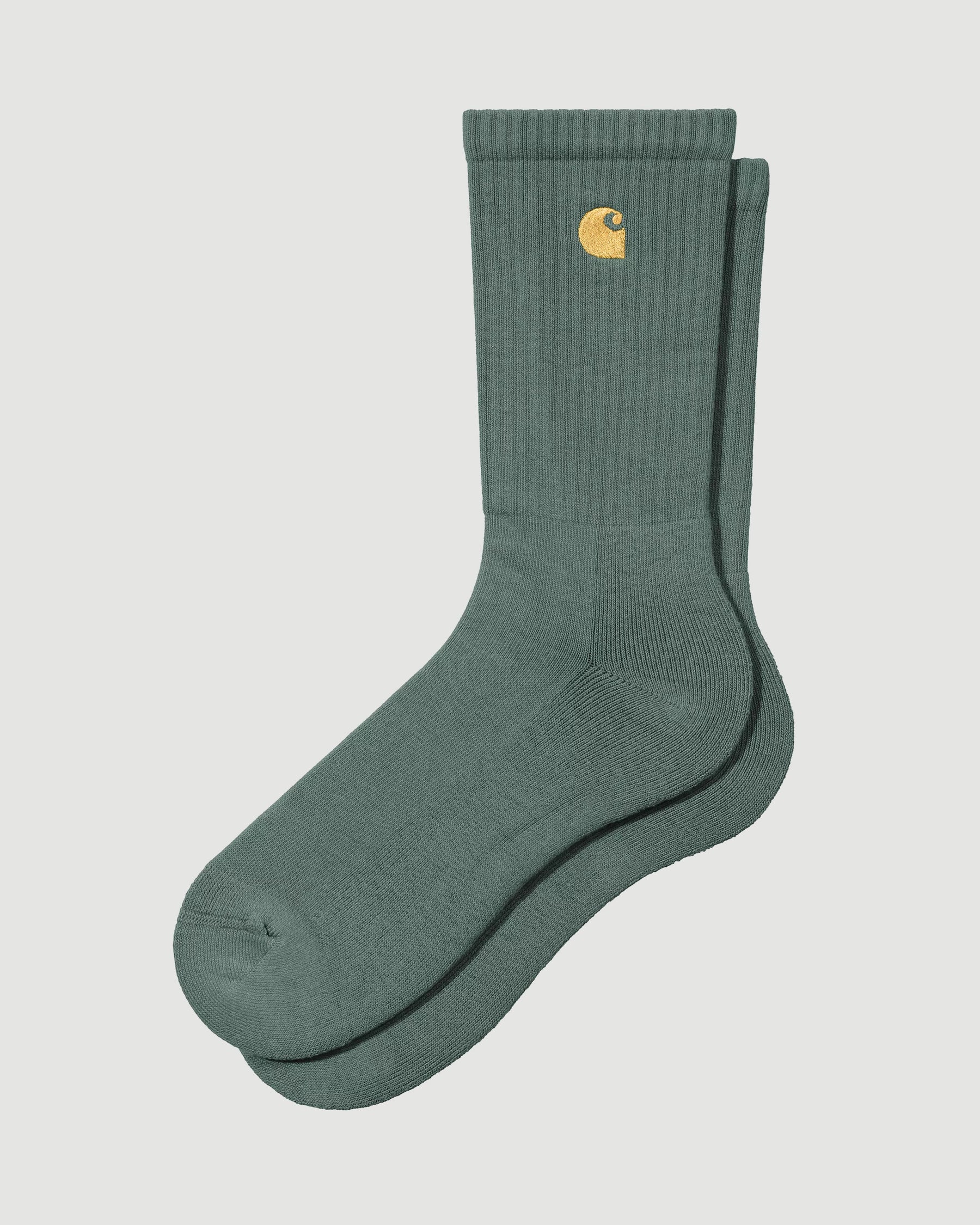 Chase Socks in Charm Heather Silver Pine/Gold