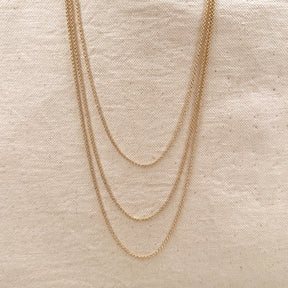 18k Gold Filled 1.5mm Rolo Chain