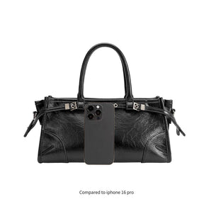 Rhonda Olive Recycled Vegan Leather Top Handle Bag