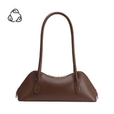 Dakota Chocolate Recycled Vegan Leather Shoulder Bag