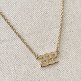 18k Gold Filled 222 Angel Number Necklace