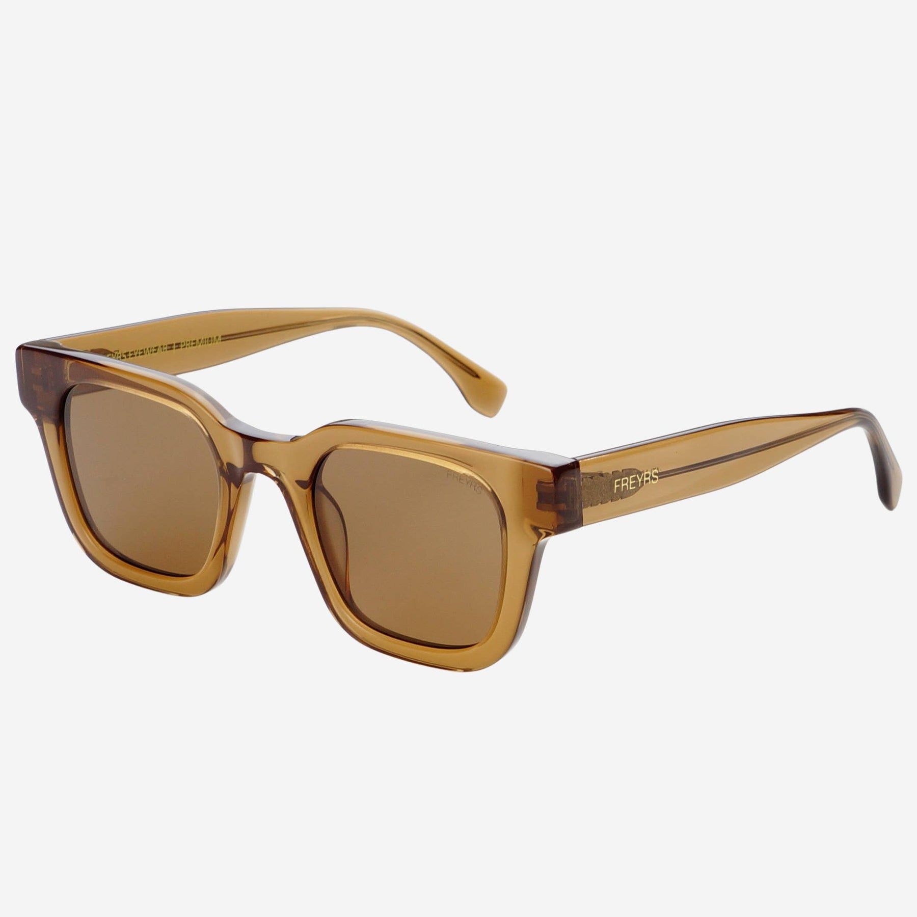 Atlas Acetate Rectangular Sunglasses in Brown