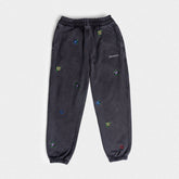 Ultra Heavyweight Floral Sweatpants in Vintage Black