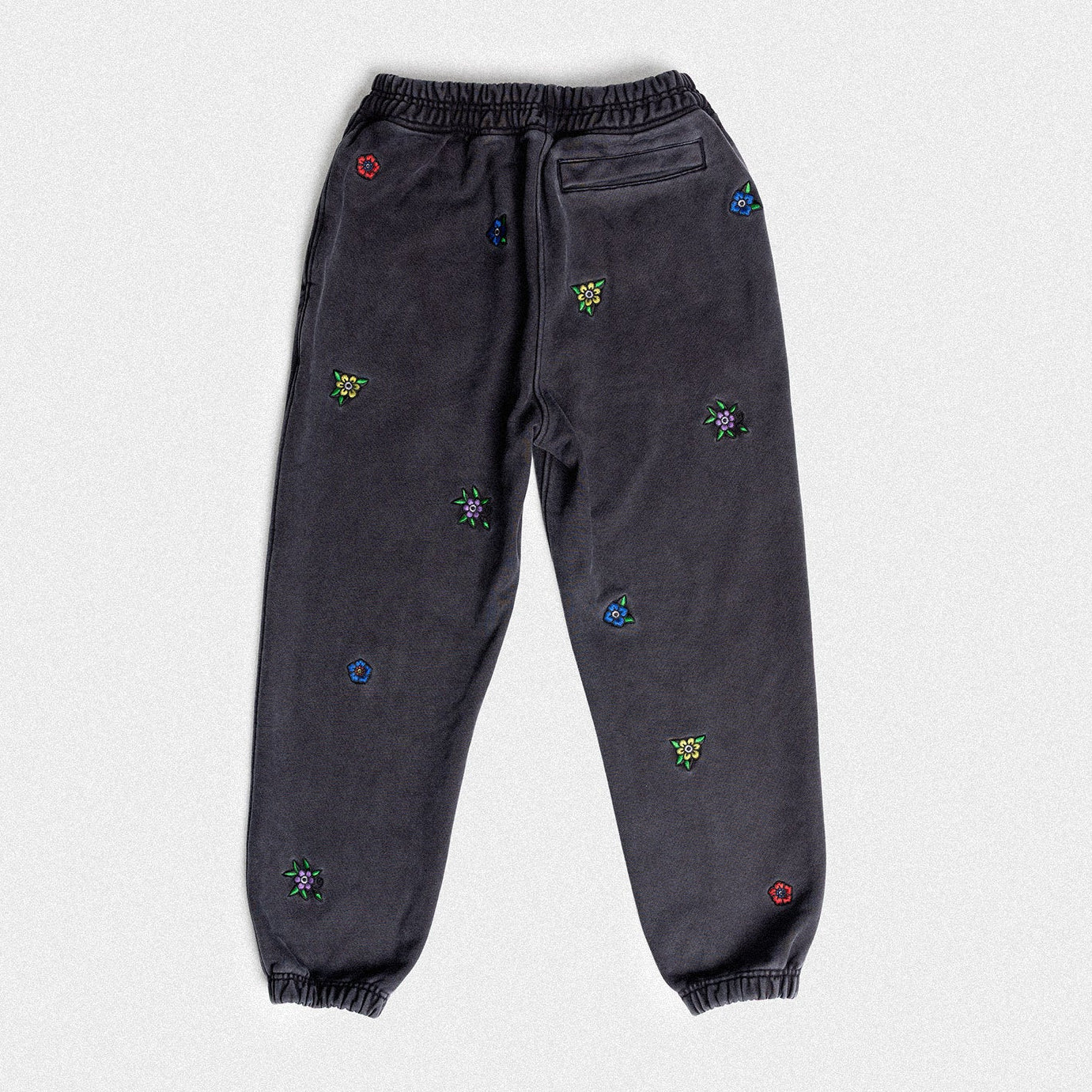 Ultra Heavyweight Floral Sweatpants in Vintage Black