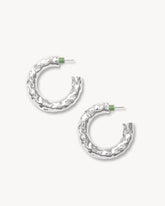 1.5" Perfect Crunch Hoops in Silver