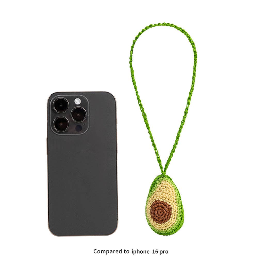 Popcorn Yellow Crochet Bag Charm