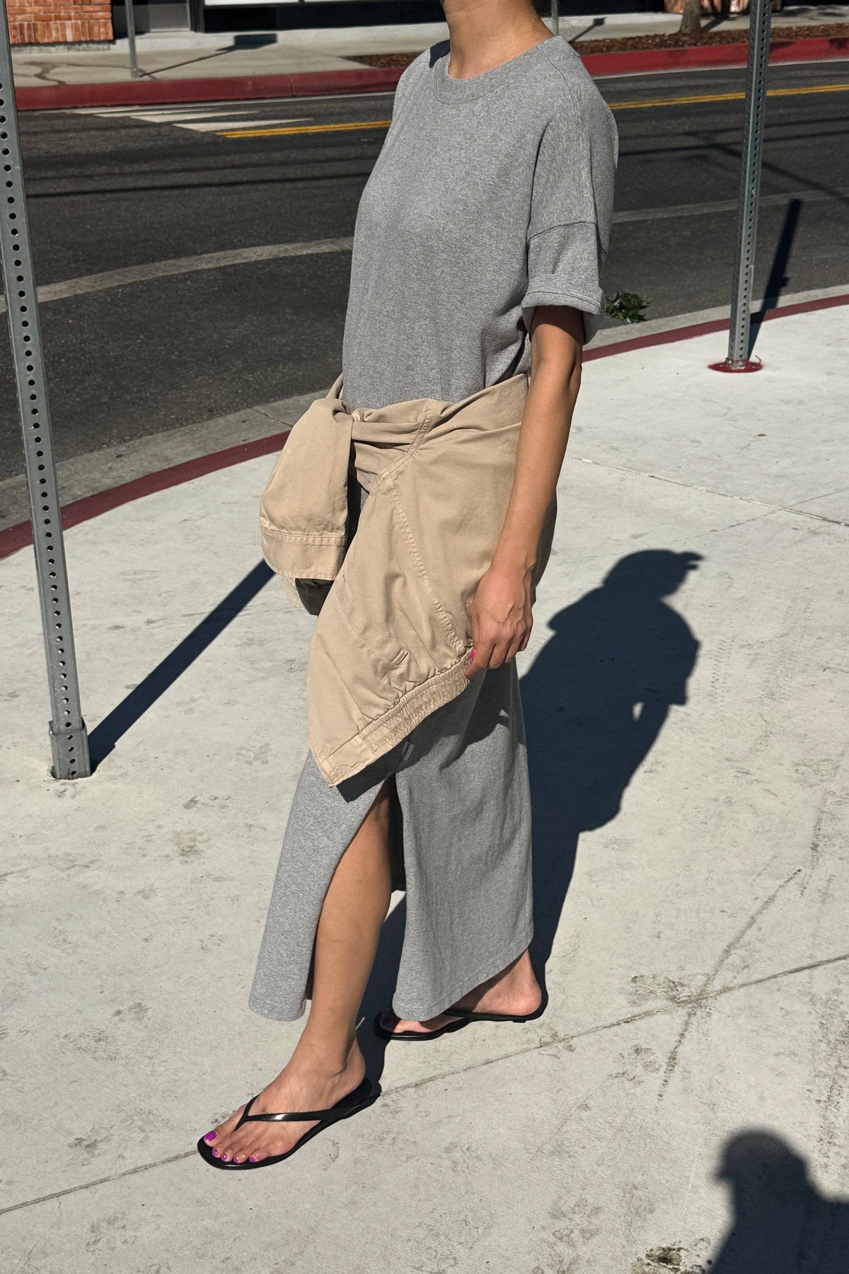 Her Dress in Heather Grey