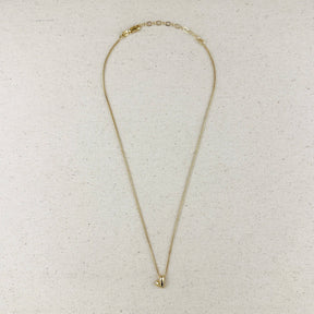 18k Gold Filled Uneven Heart Necklace