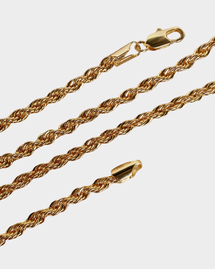 18k Gold Filled 4mm Rope Chain