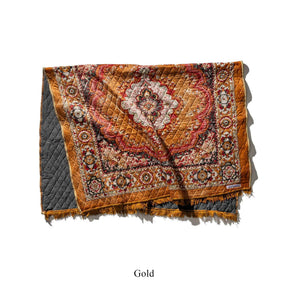 Indian Festival Rug in Gold
