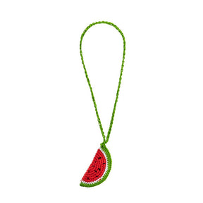 Watermelon Red Crochet Bag Charm