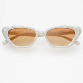 Mia Acetate Cat Eye Sunglasses in Pearl