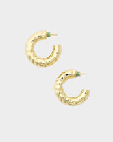 1.25" Perfect Crunch Hoops in Gold