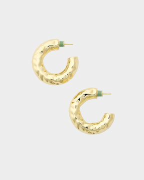 1.25" Perfect Crunch Hoops in Gold
