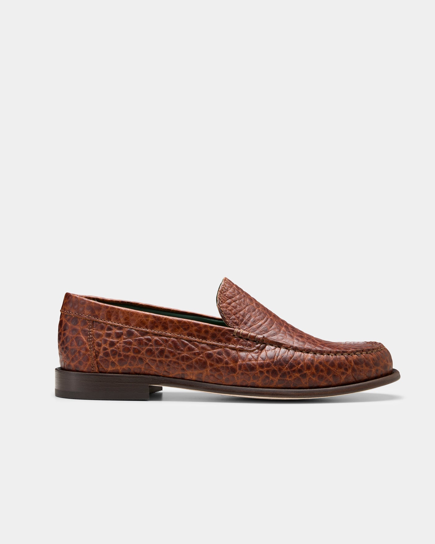 Martel Loafer in Caramel Brown Croco