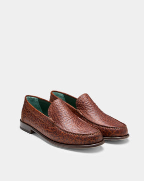 Martel Loafer in Caramel Brown Croco