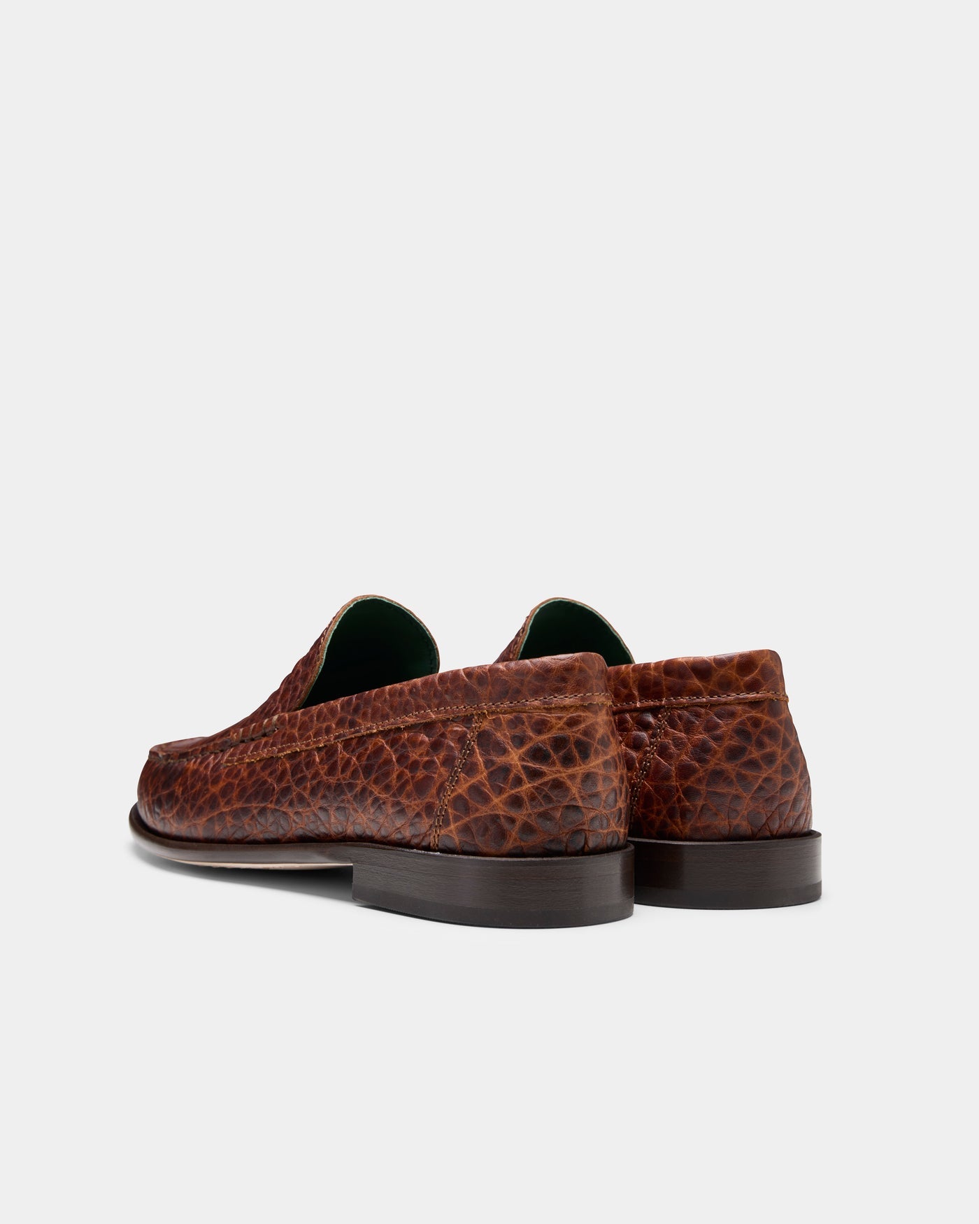 Martel Loafer in Caramel Brown Croco