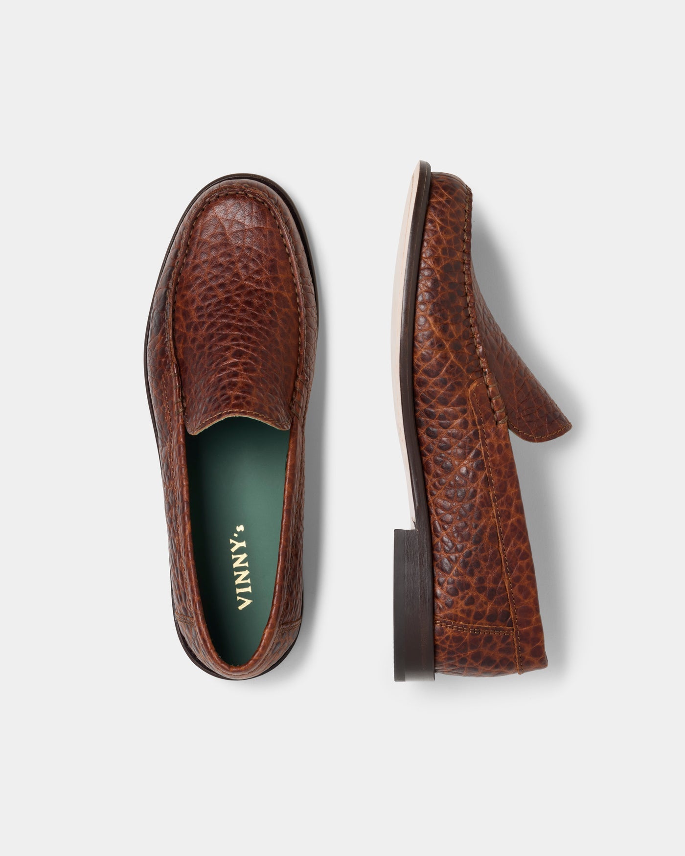 Martel Loafer in Caramel Brown Croco
