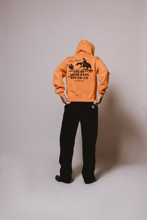 Round Up Hooded Sweatshirt in Orange