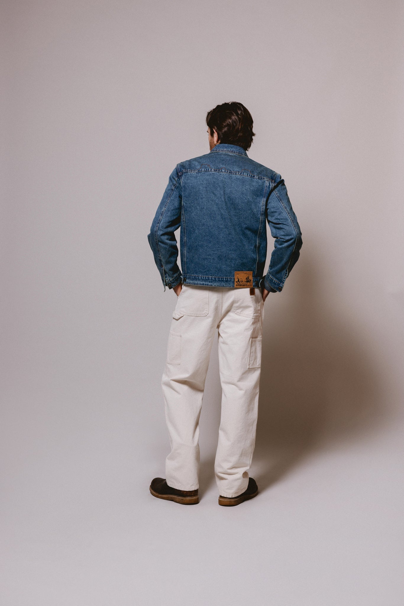 Denim Trucker Jacket in Washed Indigo