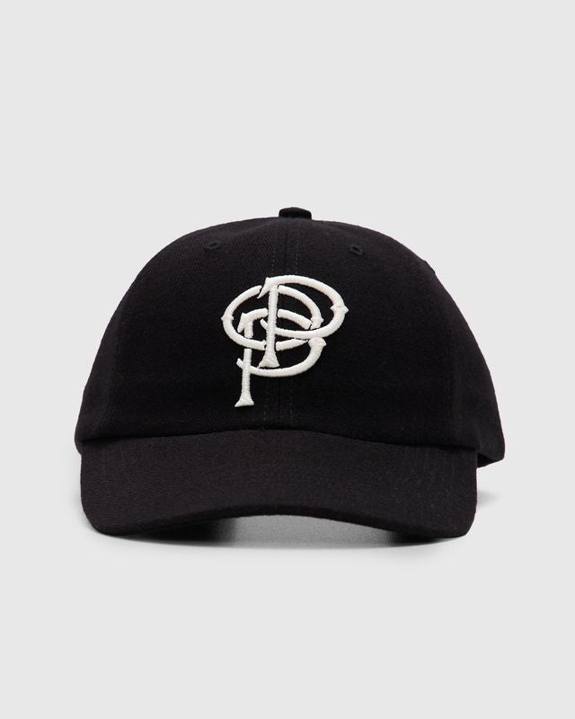 Initials Sixpanel Hat in Black