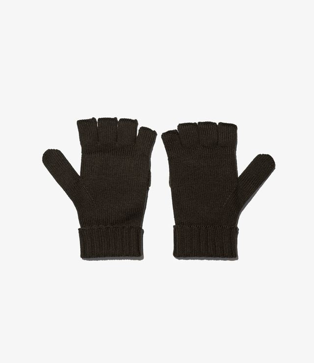 Mitten in Brown Merino Wool