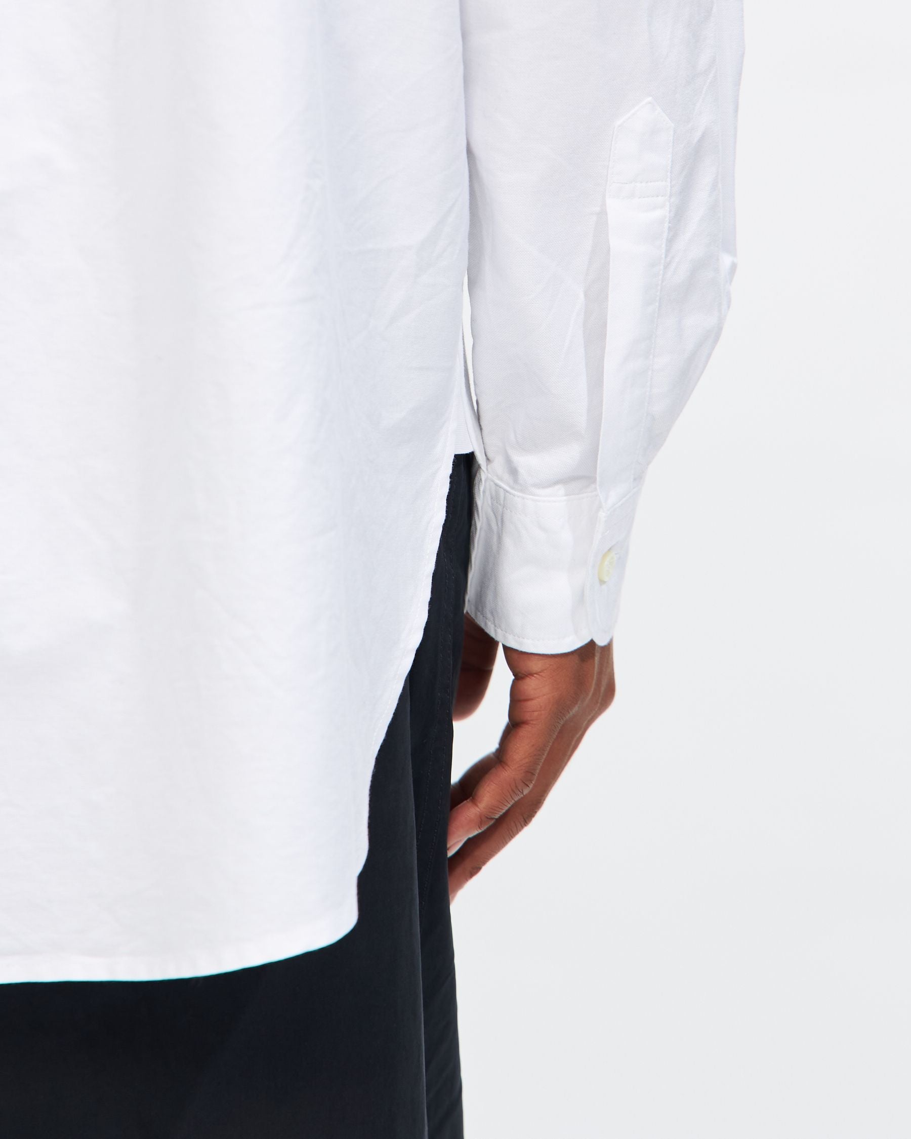 19th Century BD Shirt in White Cotton Oxford