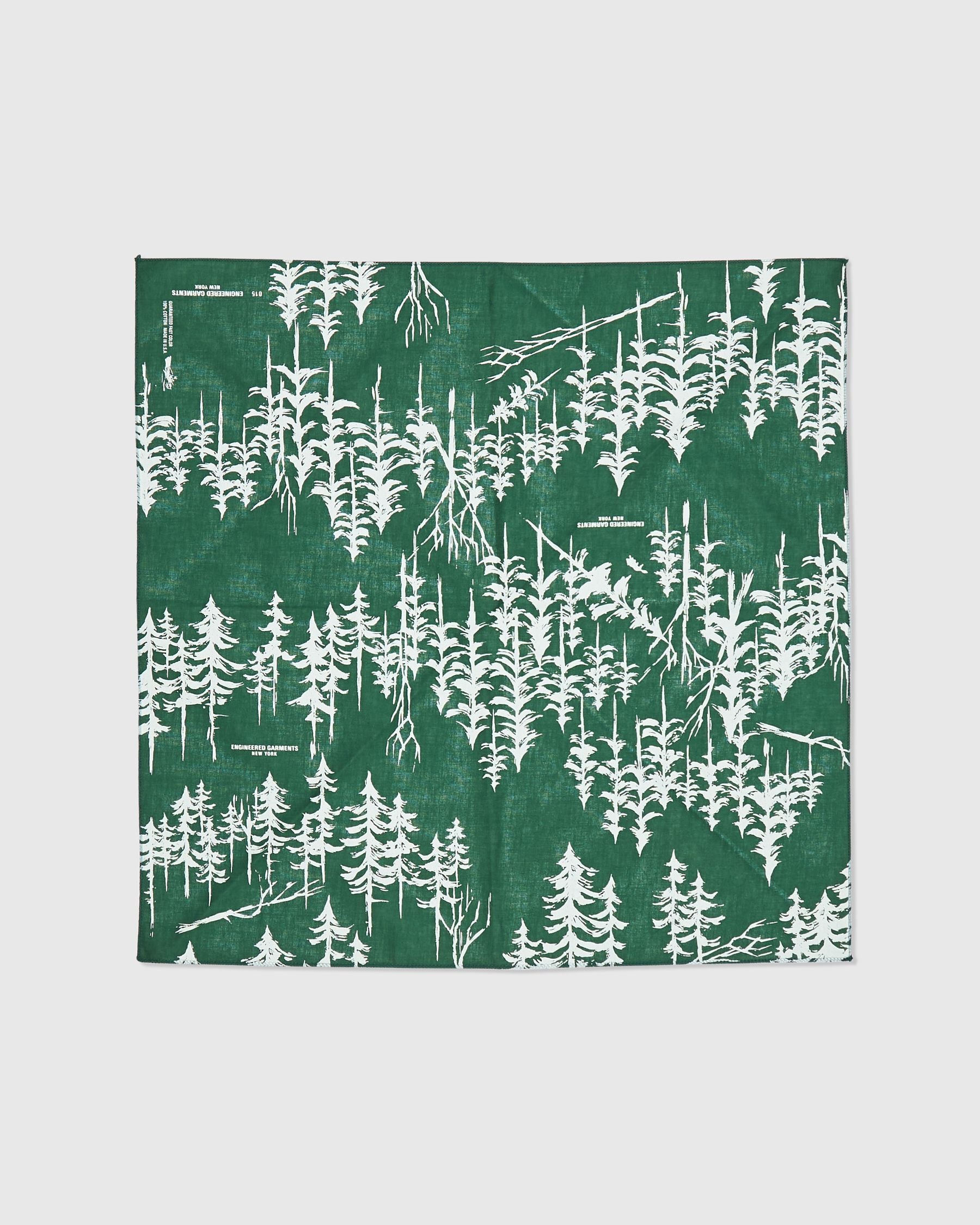 Printed Bandana in Green Forest