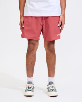 Timothy Seersucker Swim Short in Mineral Red