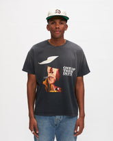Just For A Visit Tee in Black